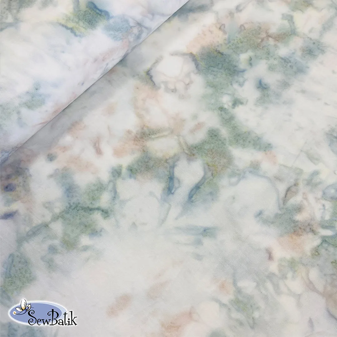 112" Wide Batik - Hand Dyed - Sea Glass