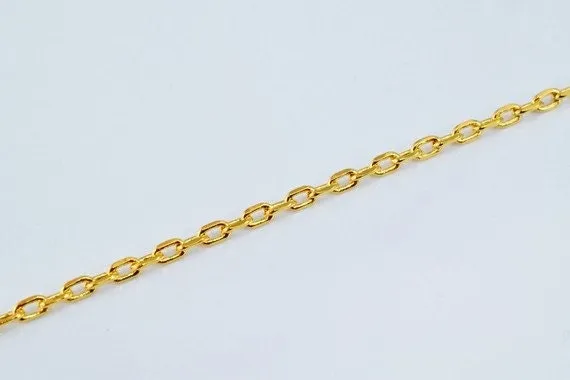 18k Gold Filled Look, EP chain 18.5" inch cg149