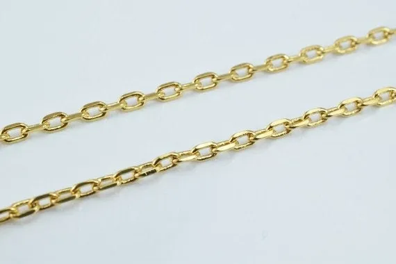 18k Gold Filled Look, EP chain 18.5" inch cg149