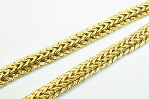 18K Gold Filled Look, EP Chain 18.5"/20" Inches Long 6mm width 2.5mm Thickness For Jewelry Making CG309/CG309A