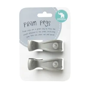 2 Pack Pegs Grey