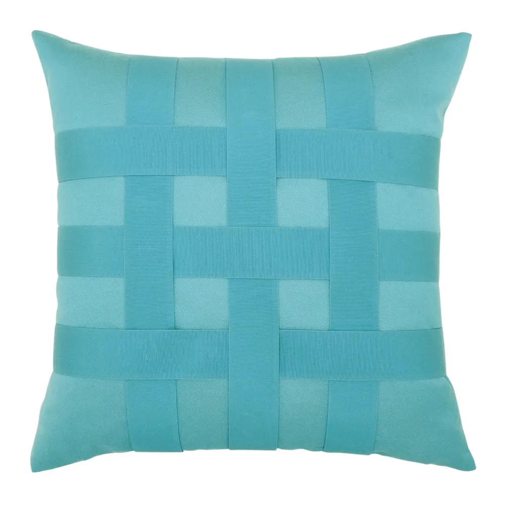 20" Square Elaine Smith Pillow  Basketweave Aruba