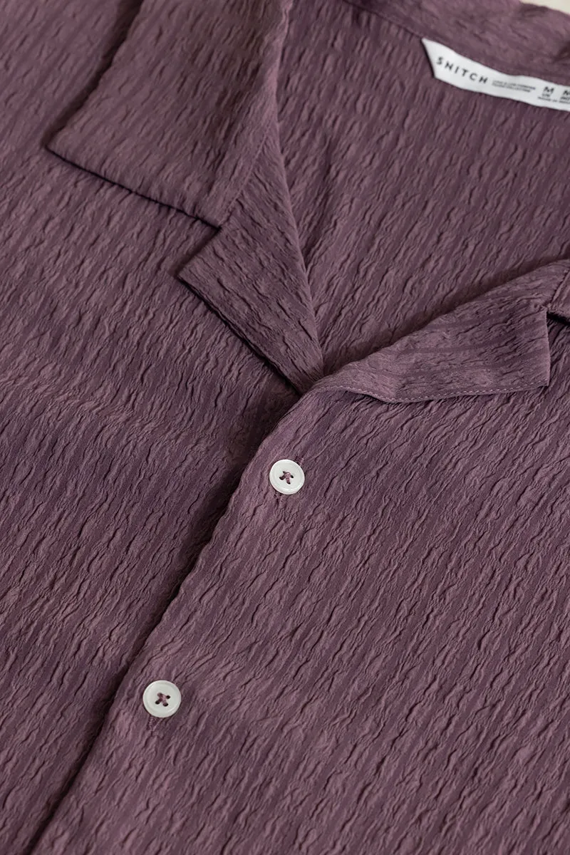 Absolute Seer Sucker Purple Shirt