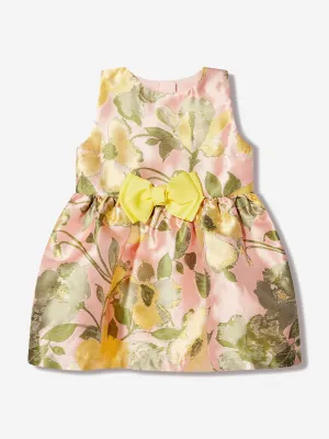 Angels Face Baby Girls Ruby Flower Dress in Pink