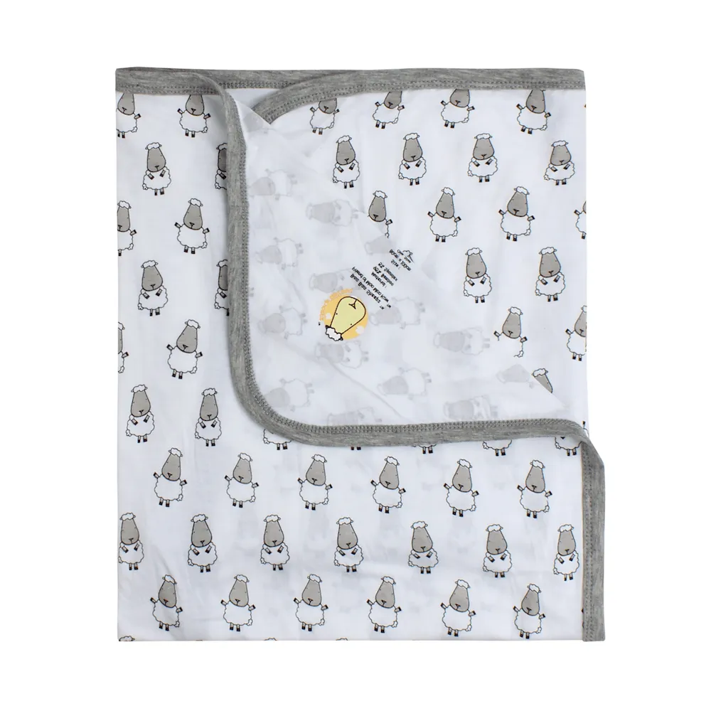 Baa Baa Sheepz Single Layer Baby Blanket