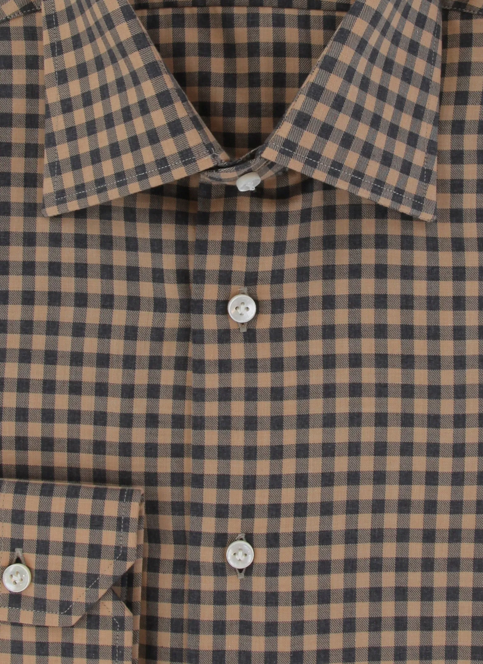 Barba Napoli Light Brown Shirt - Slim