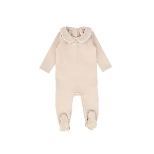 Bebe Jolee Beige Worded Footie