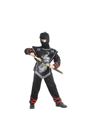 Black and Silver Ninja Costume