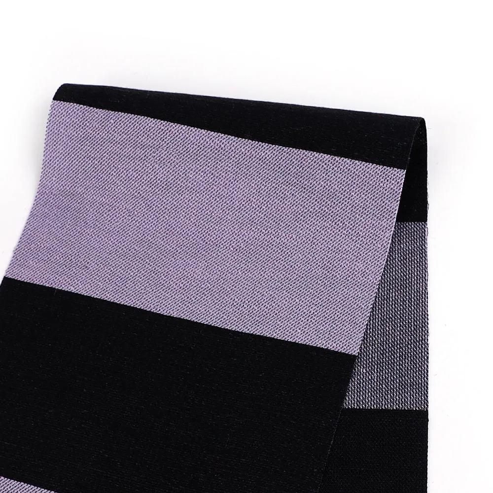 Bold Stripe Linen / Viscose - Lavender