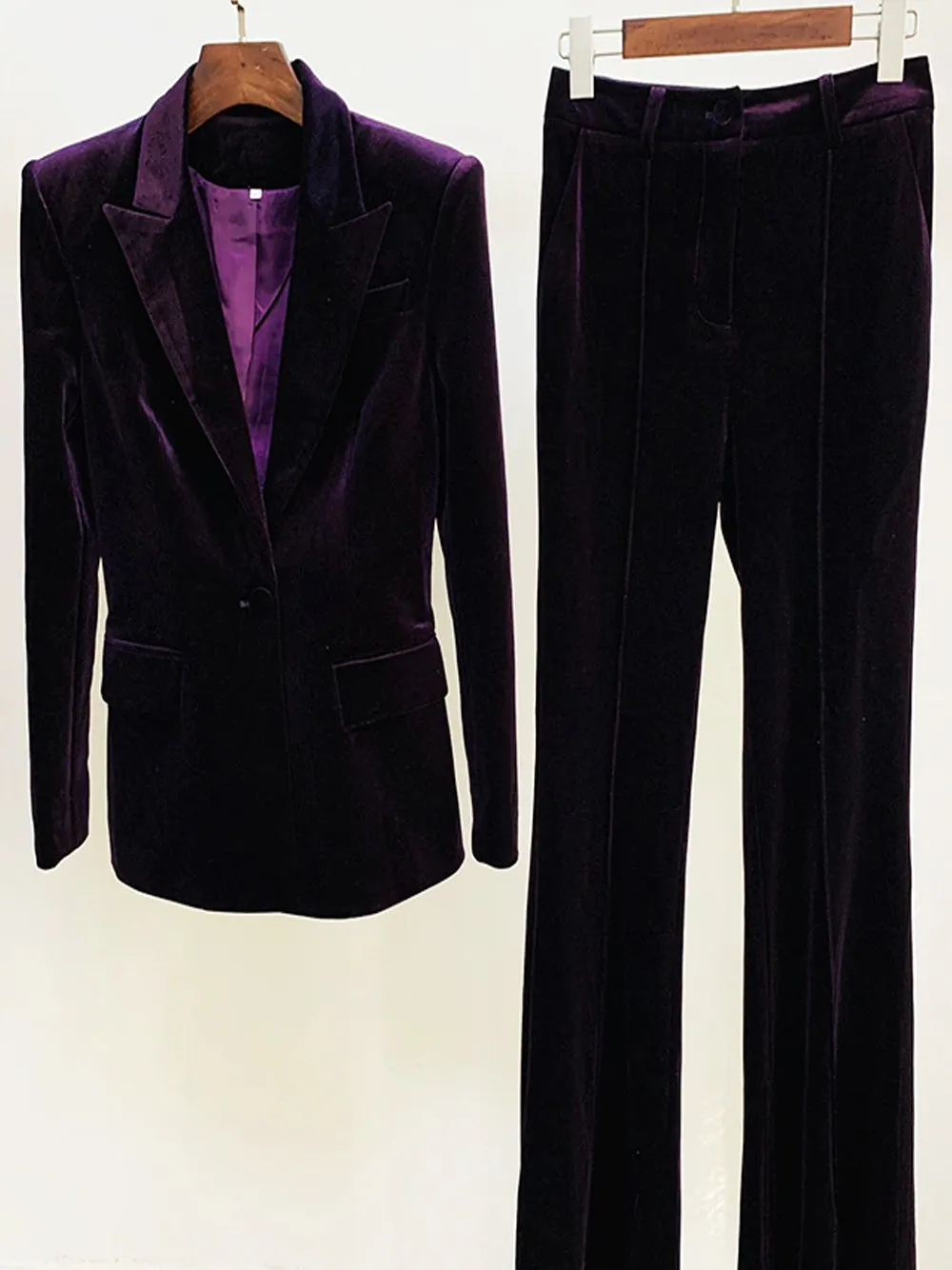 BOUGIE Blazer & Pants Set in Purple