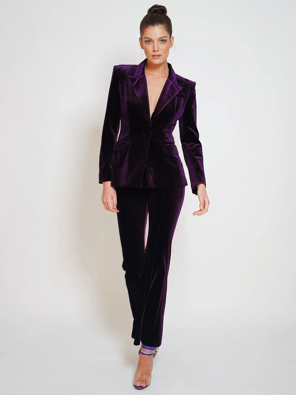 BOUGIE Blazer & Pants Set in Purple