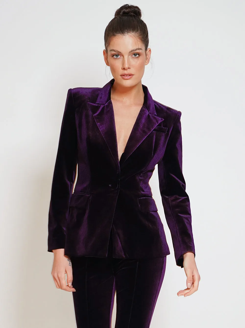 BOUGIE Blazer & Pants Set in Purple