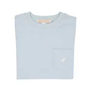 Carter Crewneck - Buckhead Blue with Worth Avenue White Stork