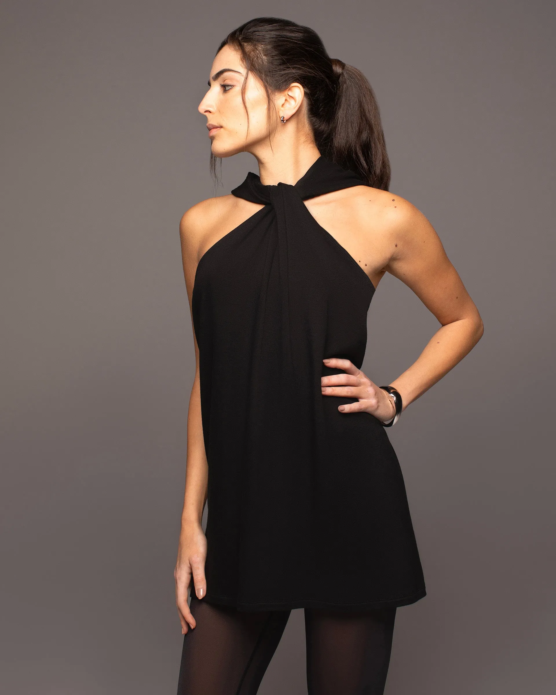 Cascata Hooded Mini Dress