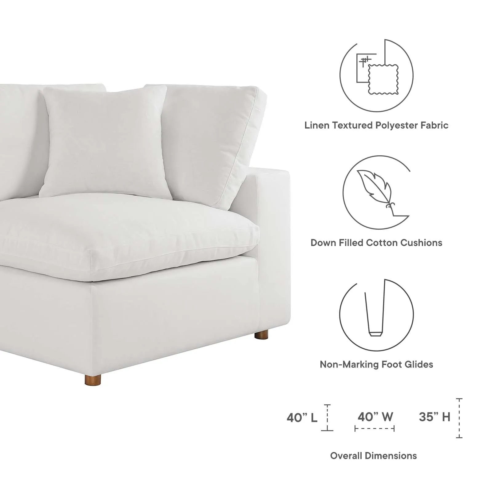 Commix Sofa Sectional by Modway