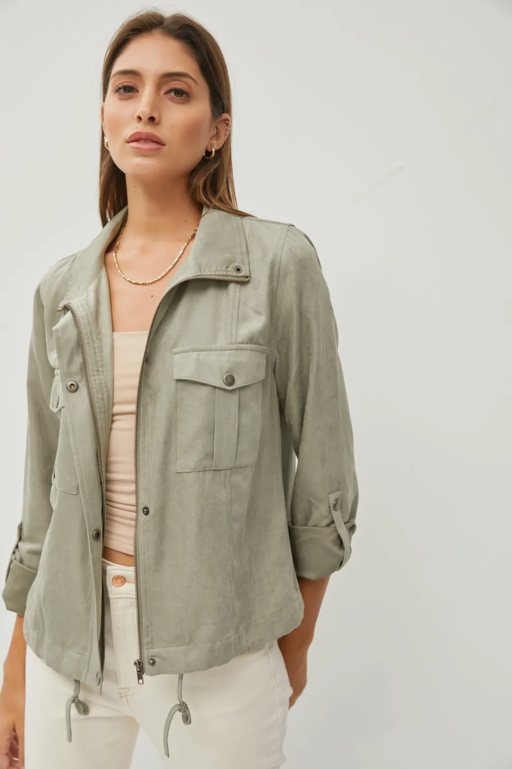 Cropped Utility Jacket