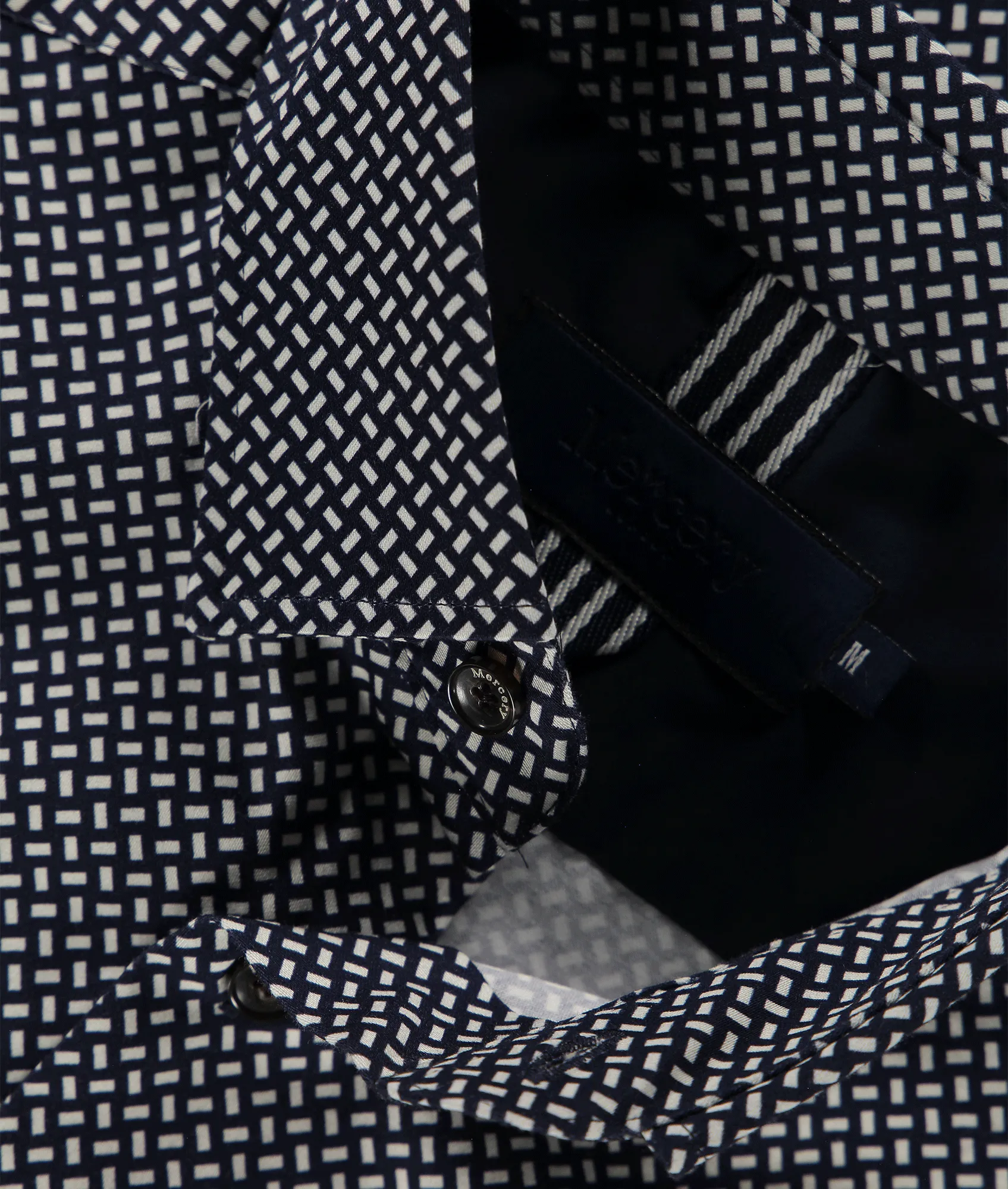 Erlac Archive Geo Print Shirt - Navy