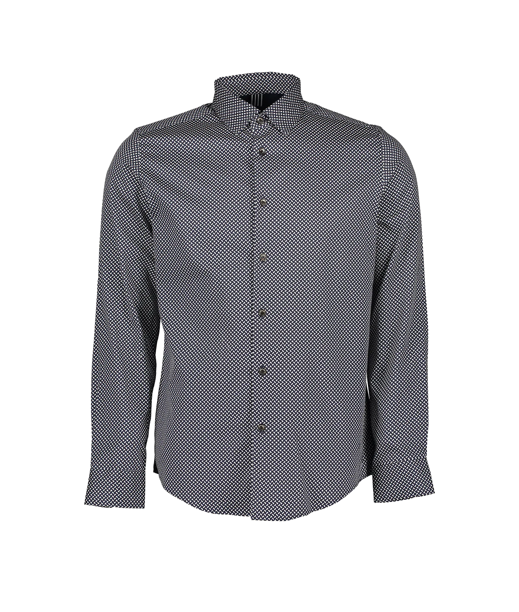 Erlac Archive Geo Print Shirt - Navy