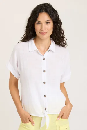 Gauze Teagan Tie Top