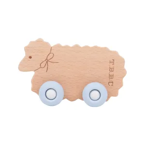 GooseWaddle x T.B.B.C. Sheep Wooden & Silicone Teether - Buckhead Blue