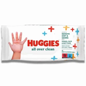 Huggies - Baby Wet Wipes, All Over Clean - 56 ct Each (BB 03/25)