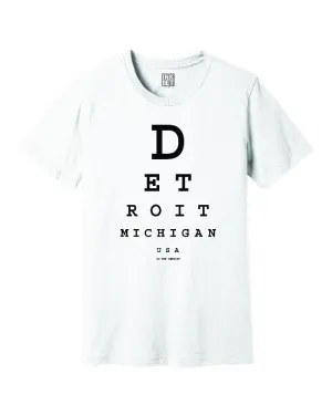 Ink Detroit Eye Chart T-Shirt - White