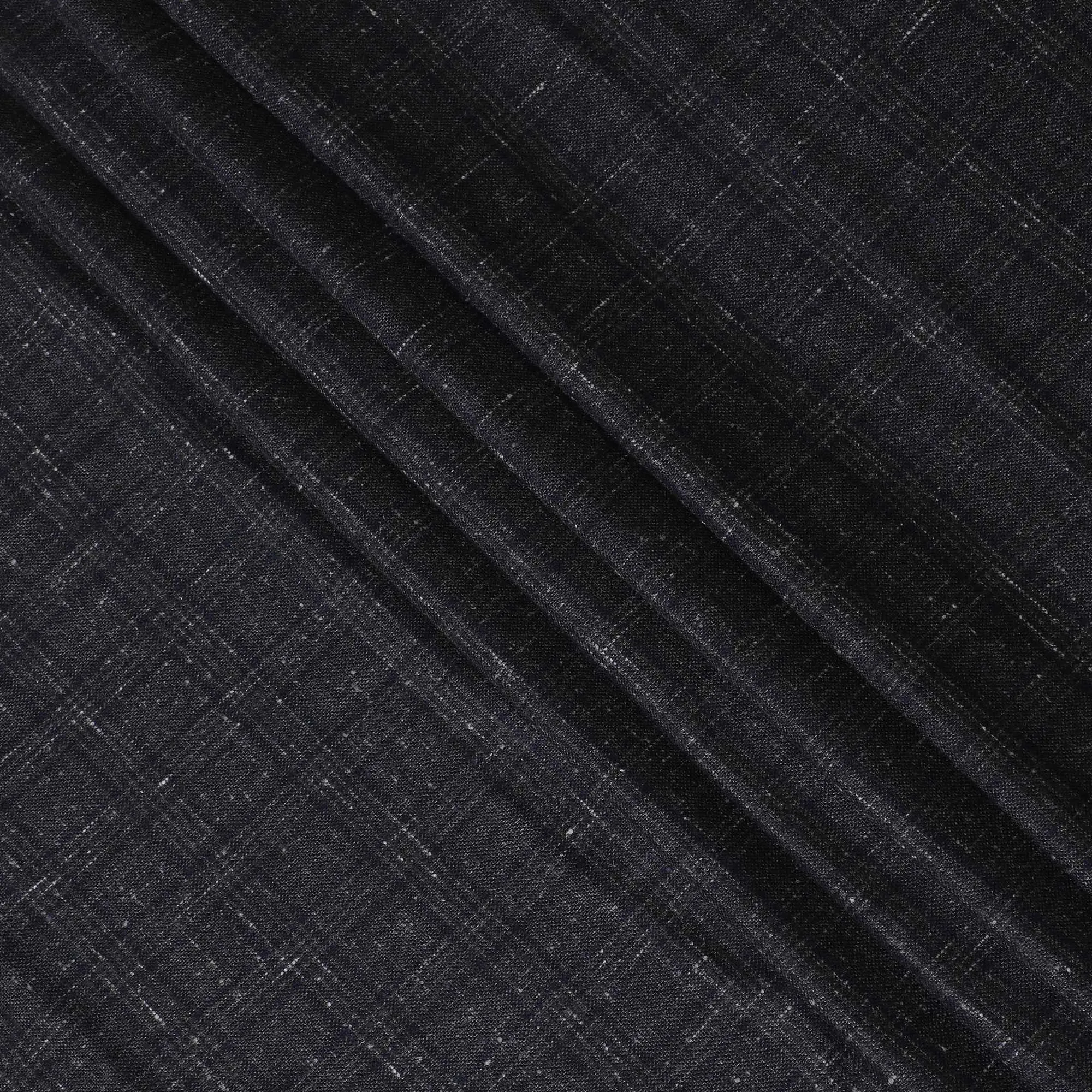 Italian Blended Wool Jacketing Fabric – 150cm, Classic Navy-D17543