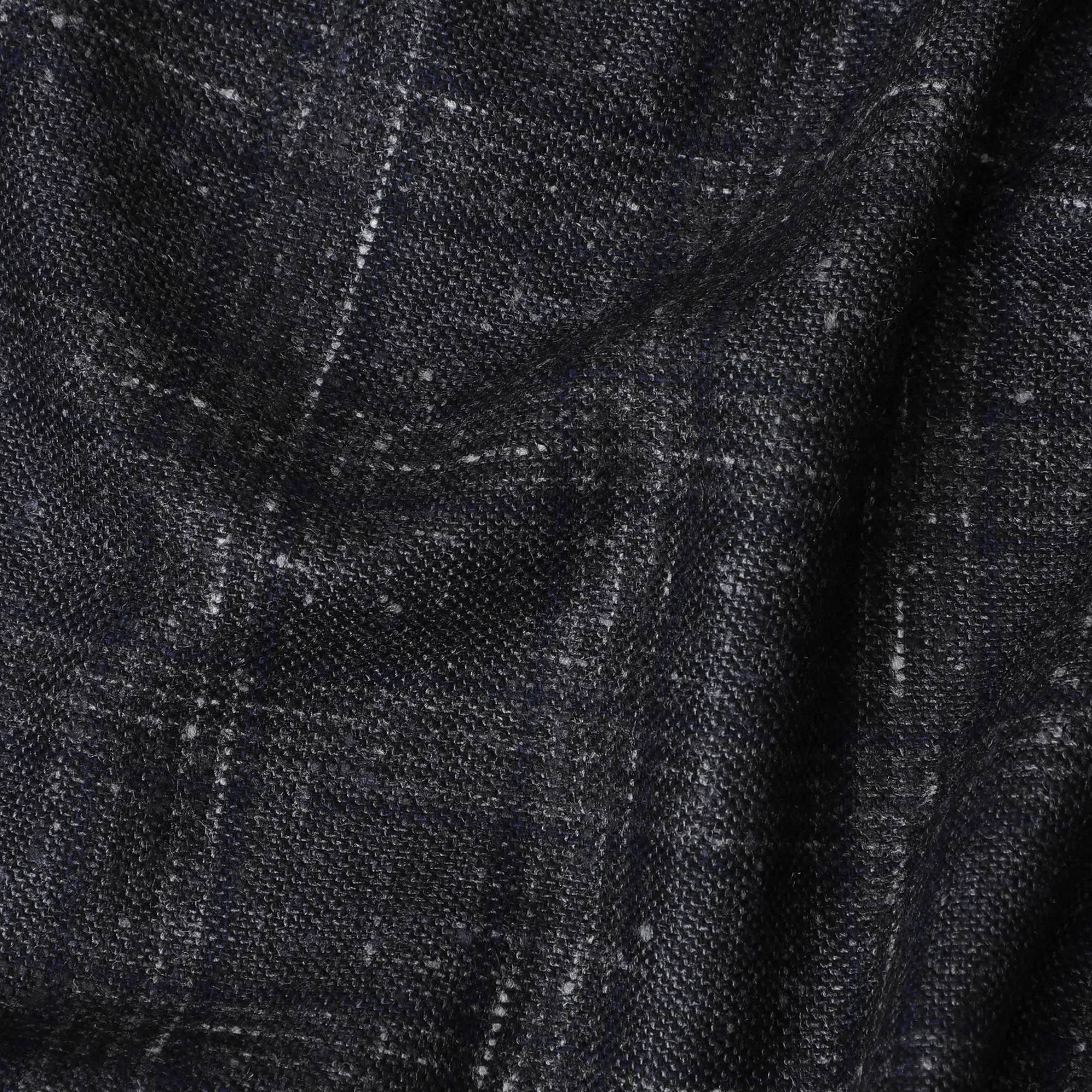 Italian Blended Wool Jacketing Fabric – 150cm, Classic Navy-D17543