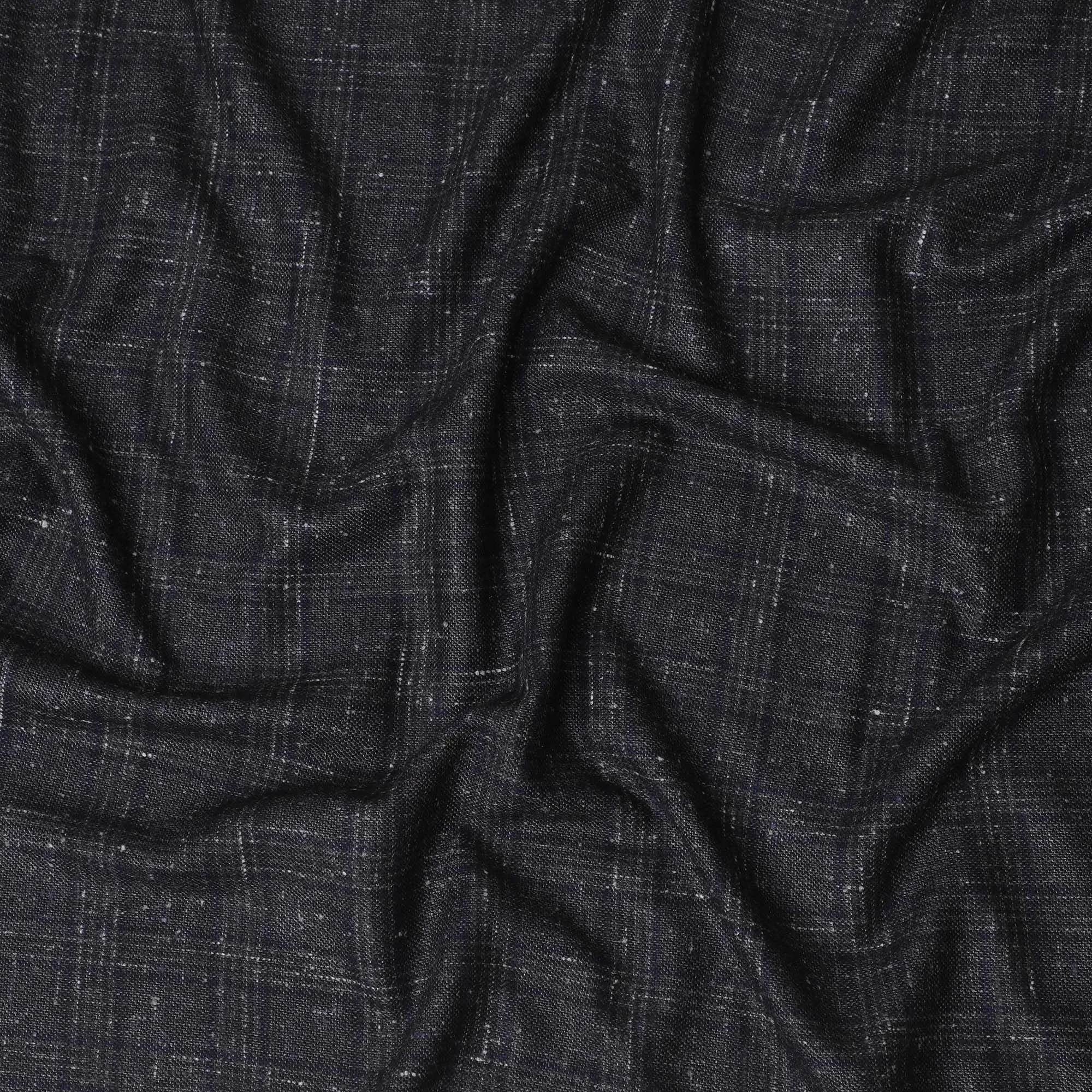 Italian Blended Wool Jacketing Fabric – 150cm, Classic Navy-D17543