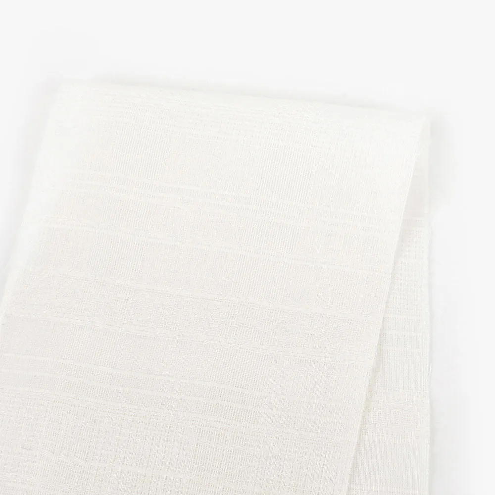 Jacquard Cotton Gauze - Ivory (remnant)