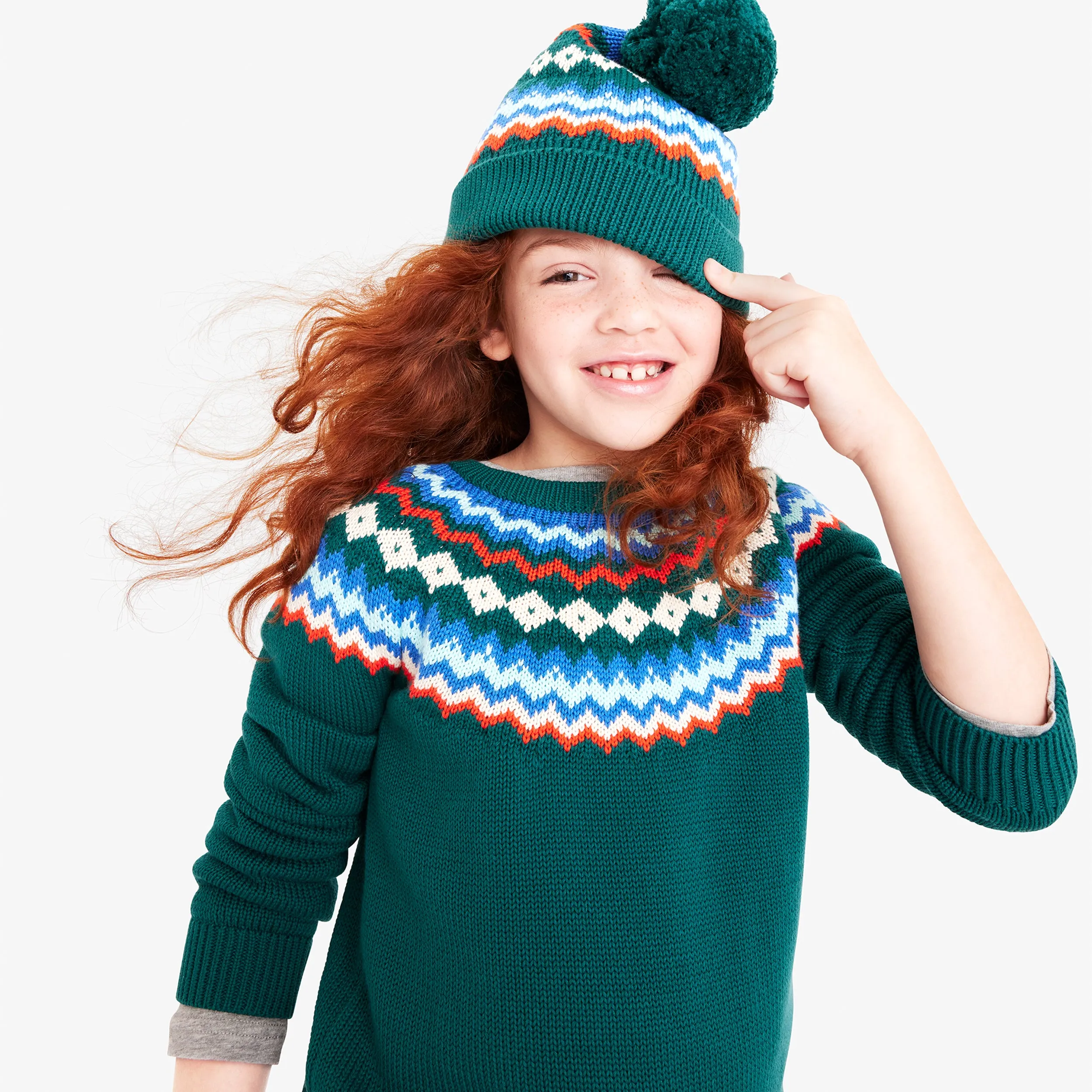 Kids fair isle sweater