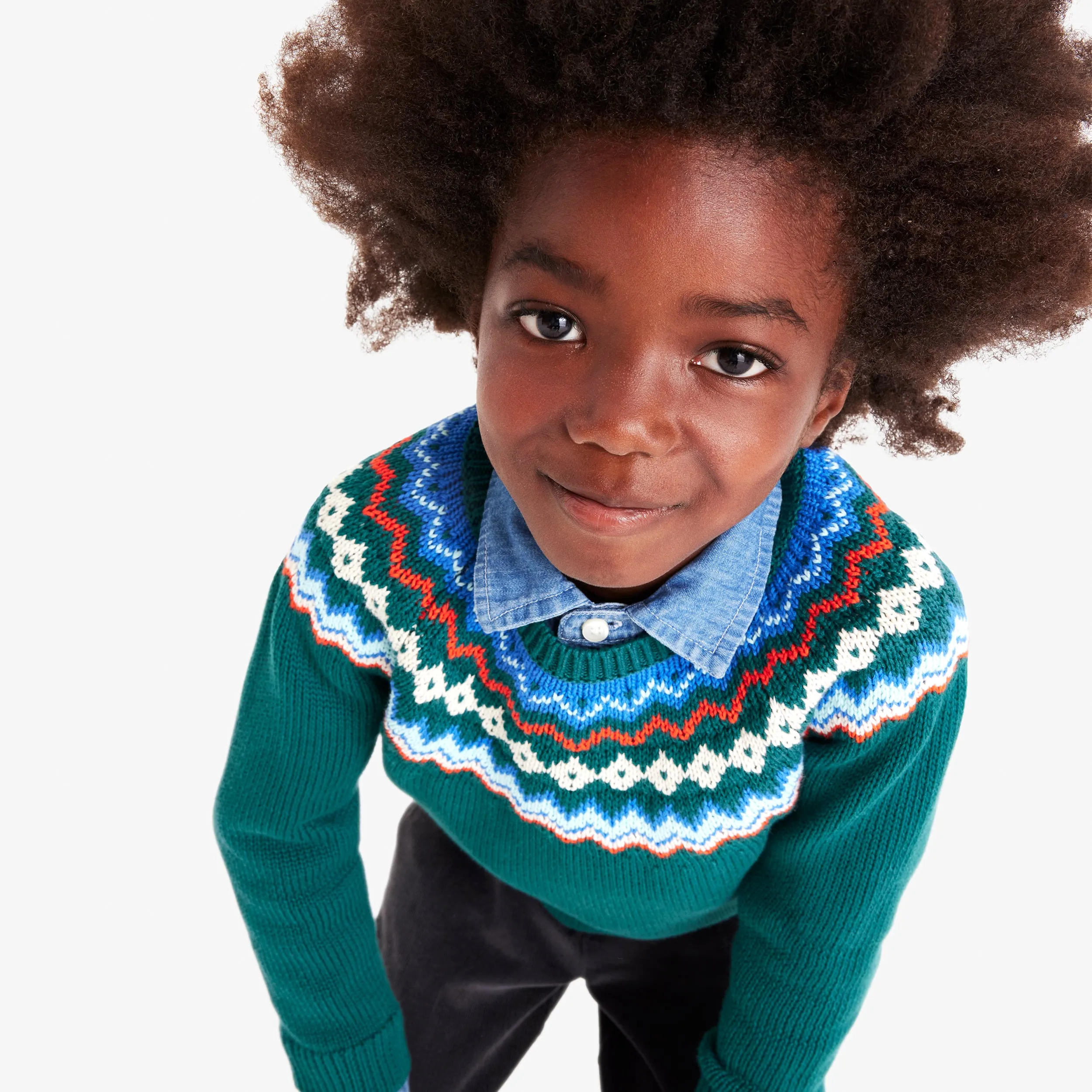 Kids fair isle sweater