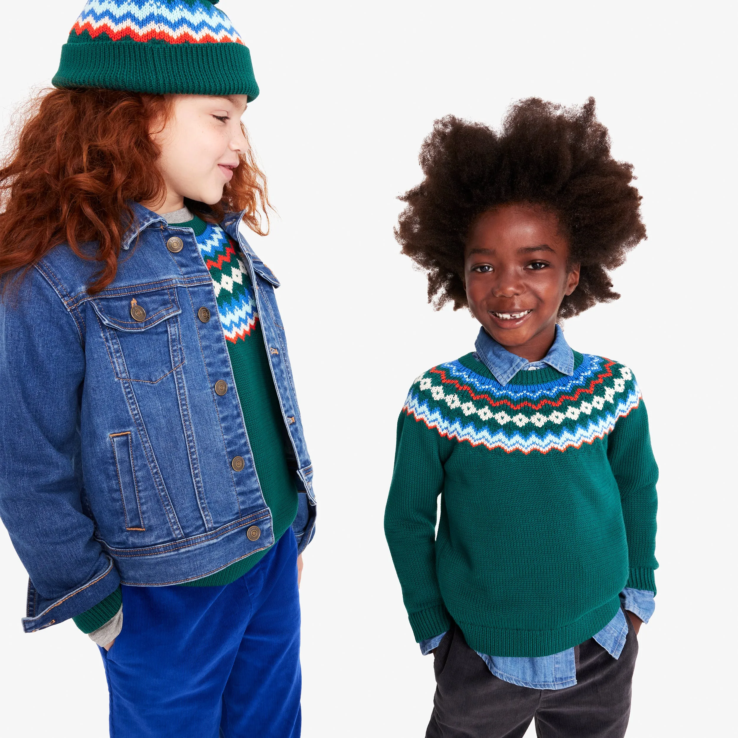 Kids fair isle sweater