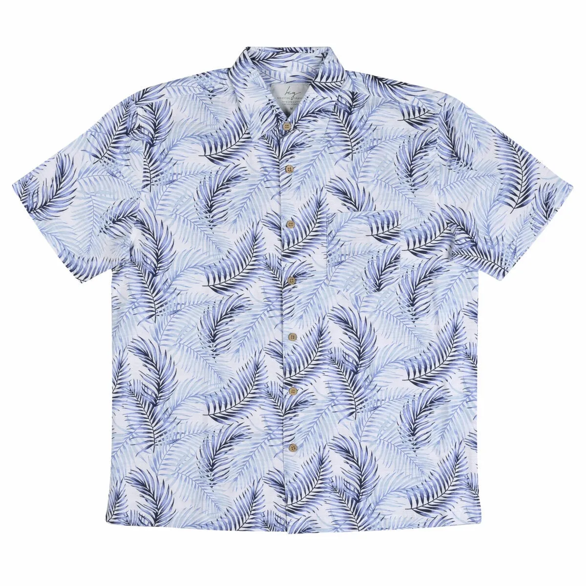 Kingston Grange Bamboo Shirt- Blue Fern