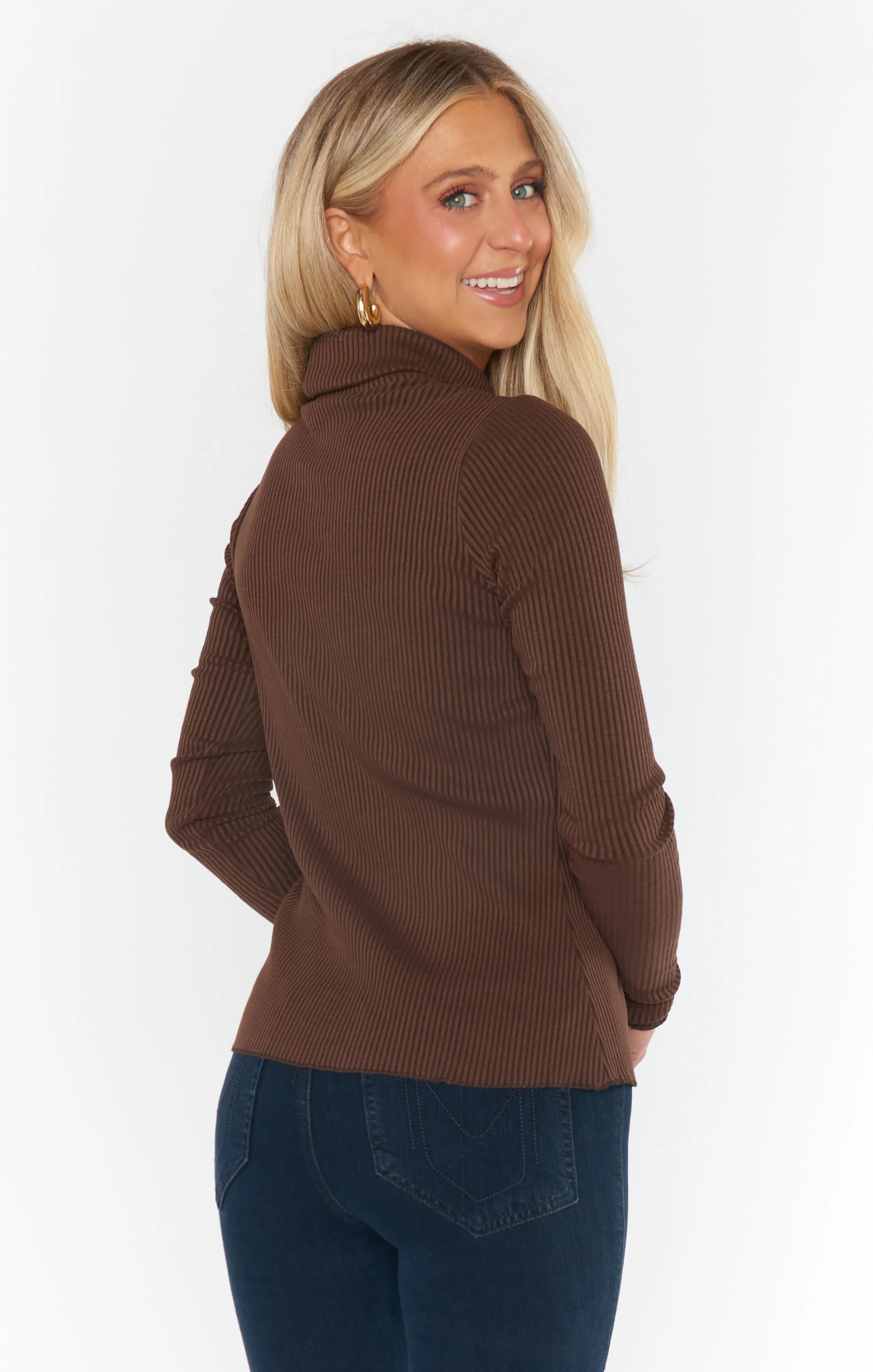 Layer Up Top ~ Winter Rib Chocolate