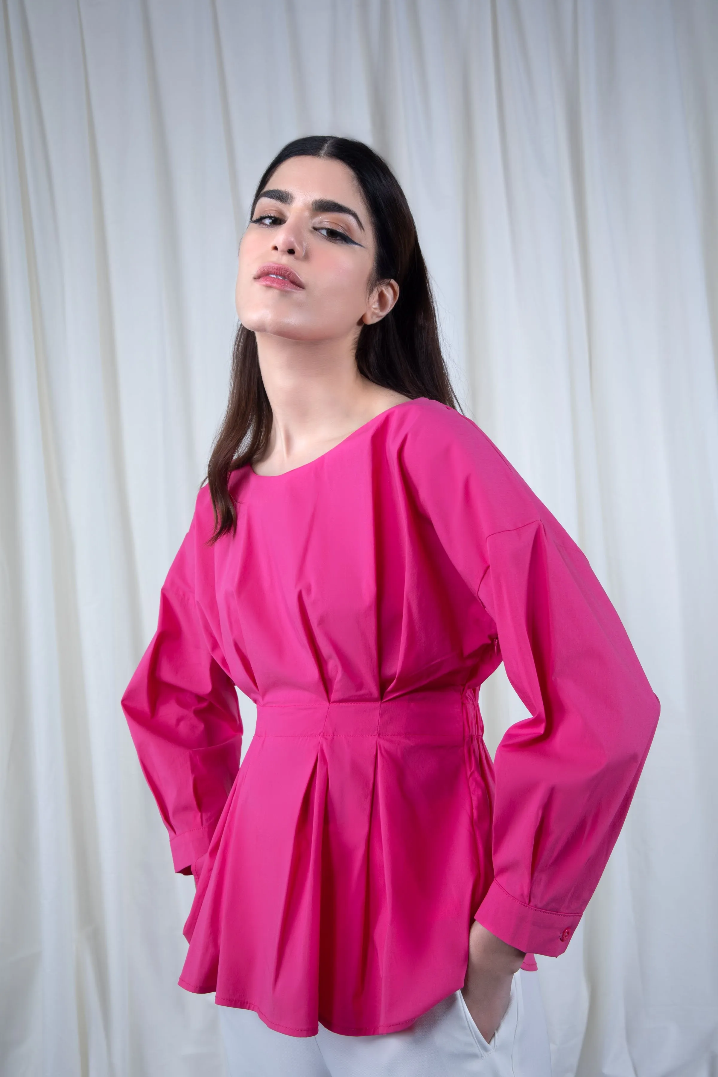 Magenta Blouse