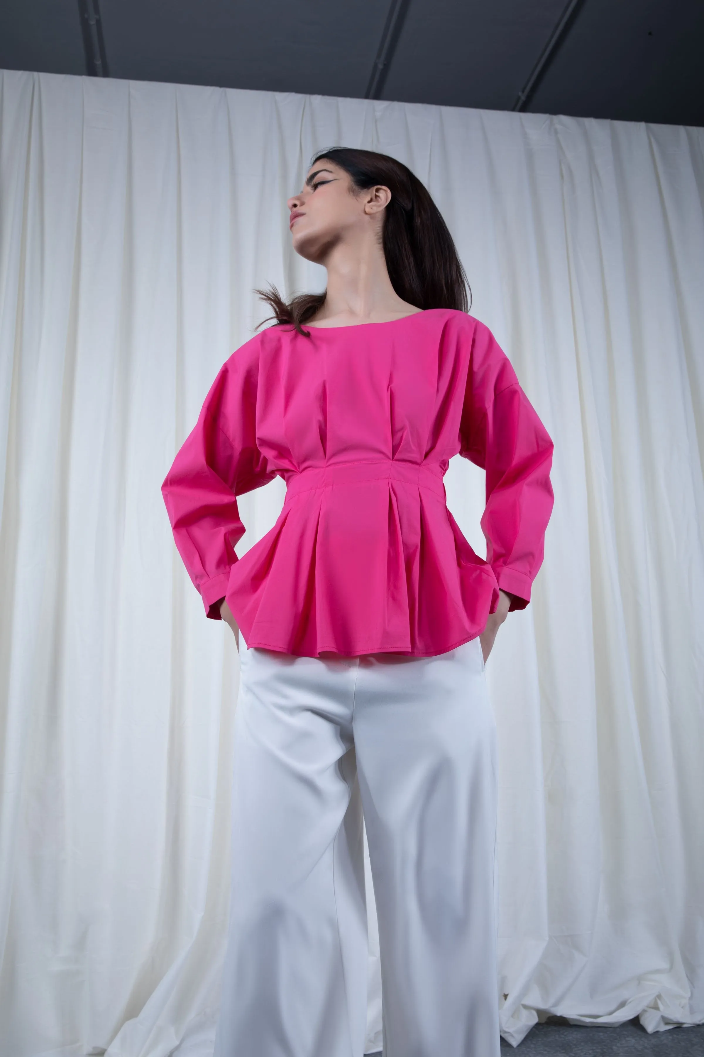 Magenta Blouse