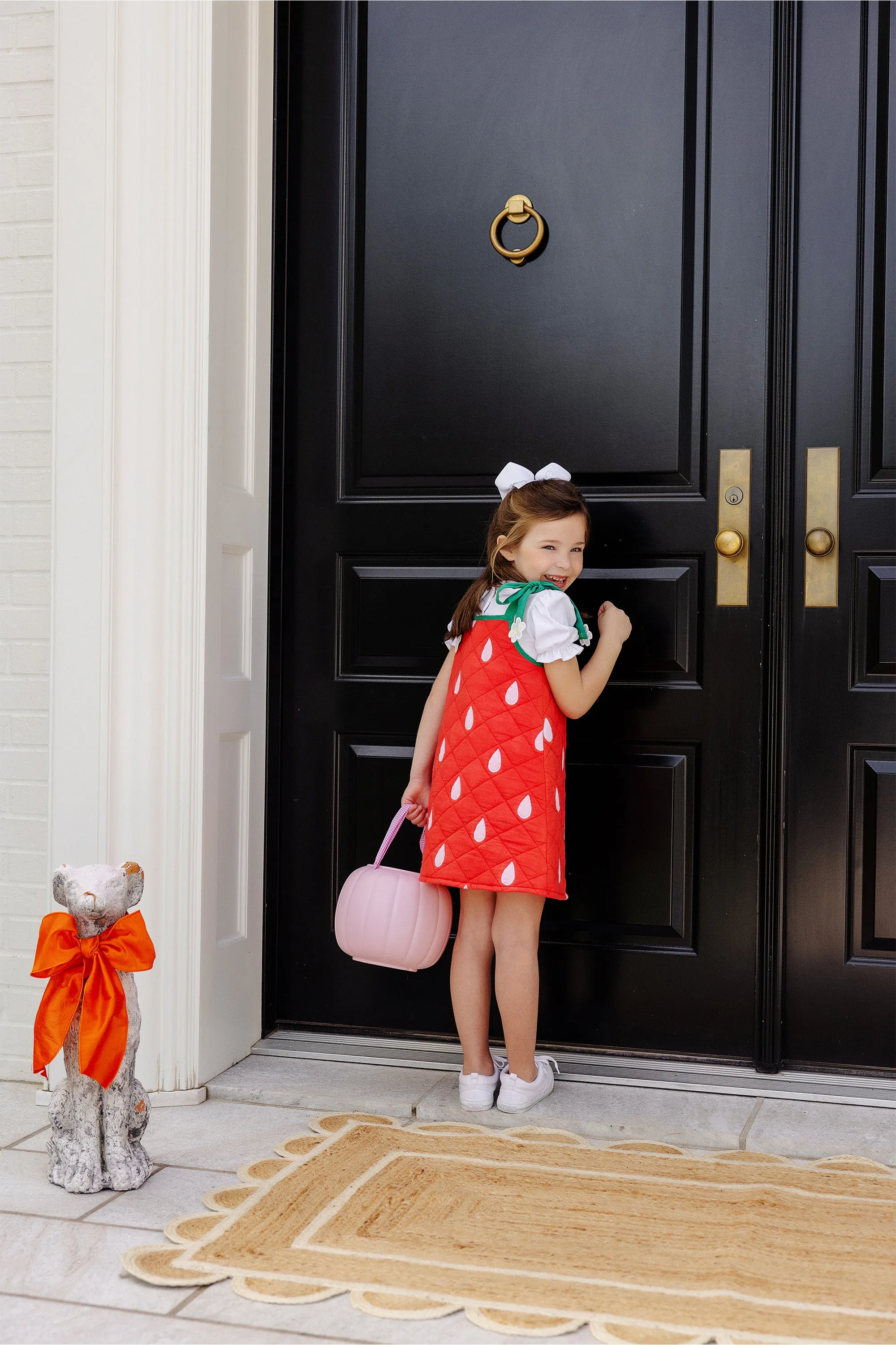 Maude's Peter Pan Collar Shirt & Onesie (Short Sleeve Pima) - Worth Avenue White