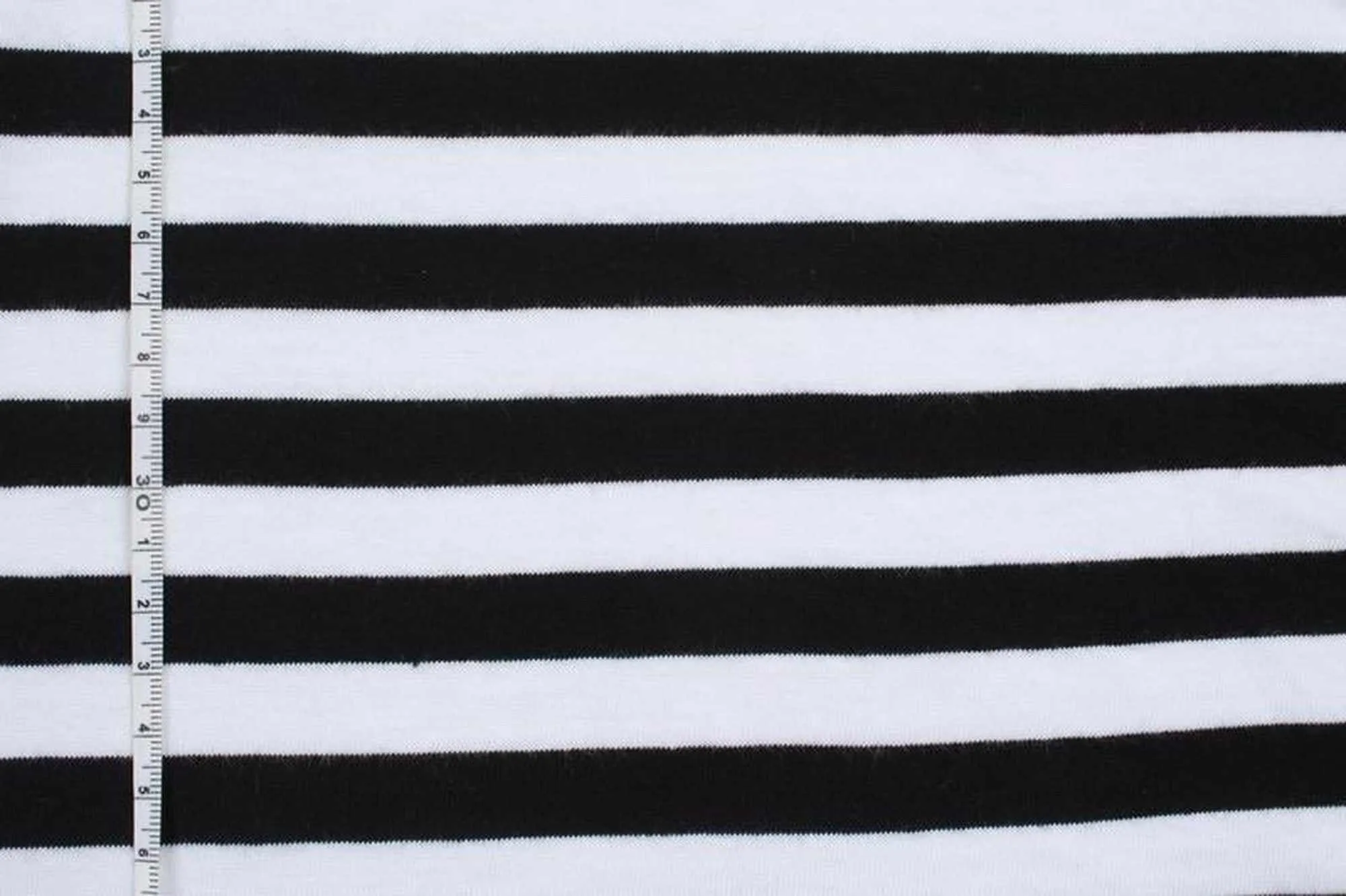 Organic Cotton Jersey - Black Stripes