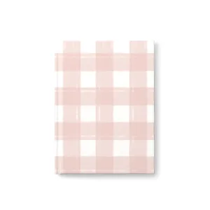 Pink Gingham Notebook