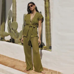 Positano Pants - Pistachio