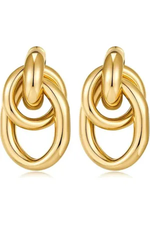 Sahira Andy Knot Earring - Gold