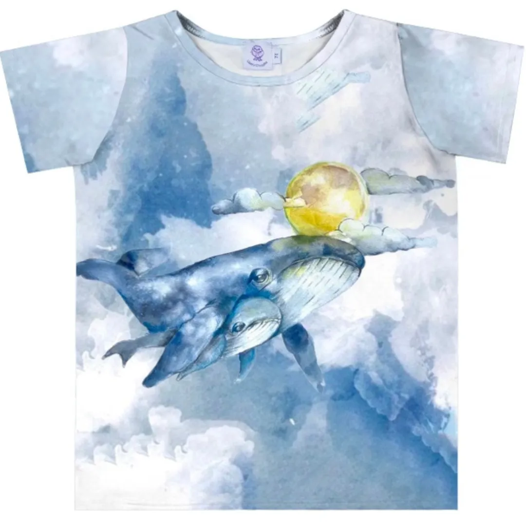 Sky Whales Short Sleeve Tee