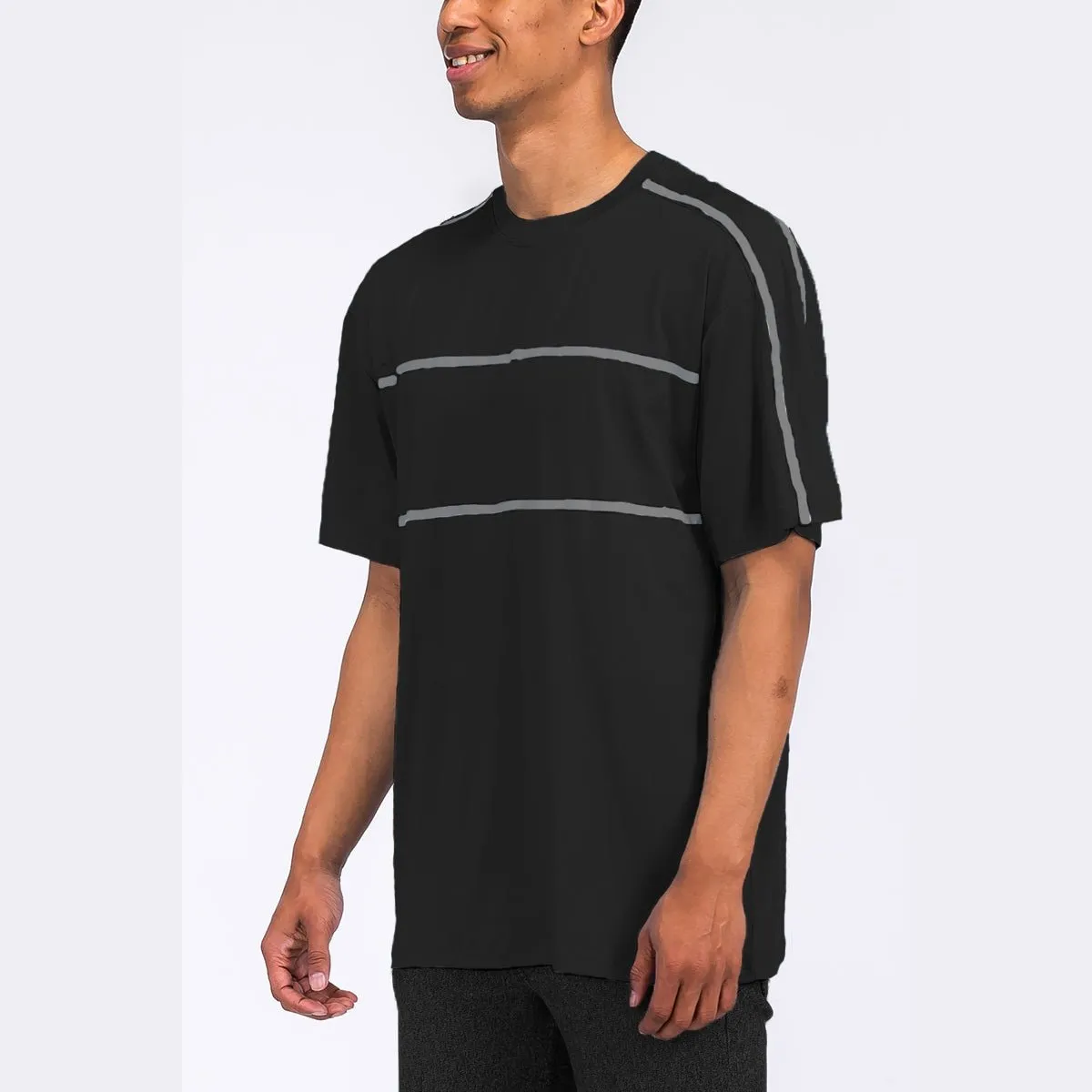 Solid Tape Tee - Black