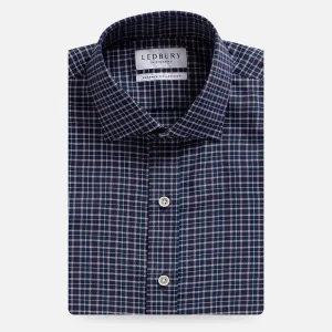 The Navy Journey Flex Performance Check Custom Shirt