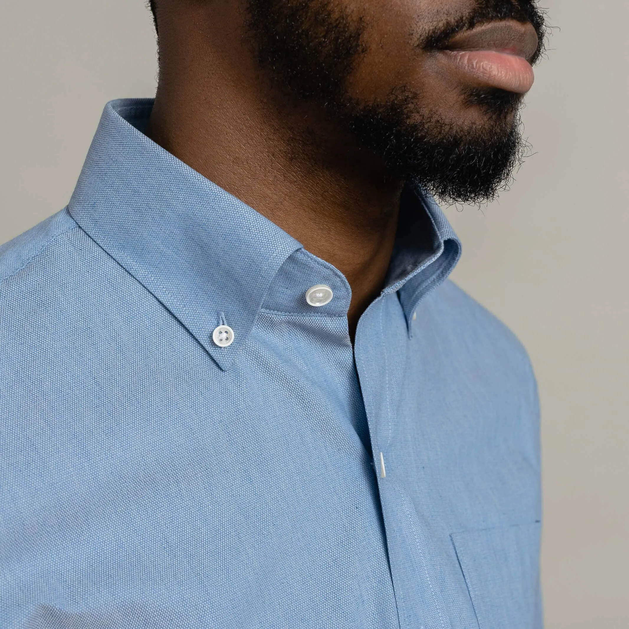 The Washed Indigo Chano Stretch Custom Shirt