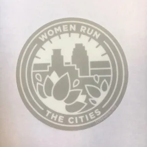 Women Run the Cities Sticker (Car-safe)