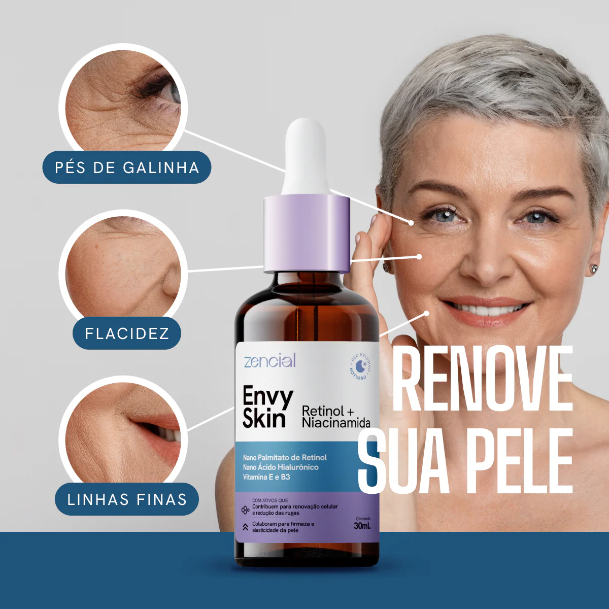 Sérum Anti-Envelhecimento Envy Skin Nano Retinol + Niacinamida 30ml - Image 10