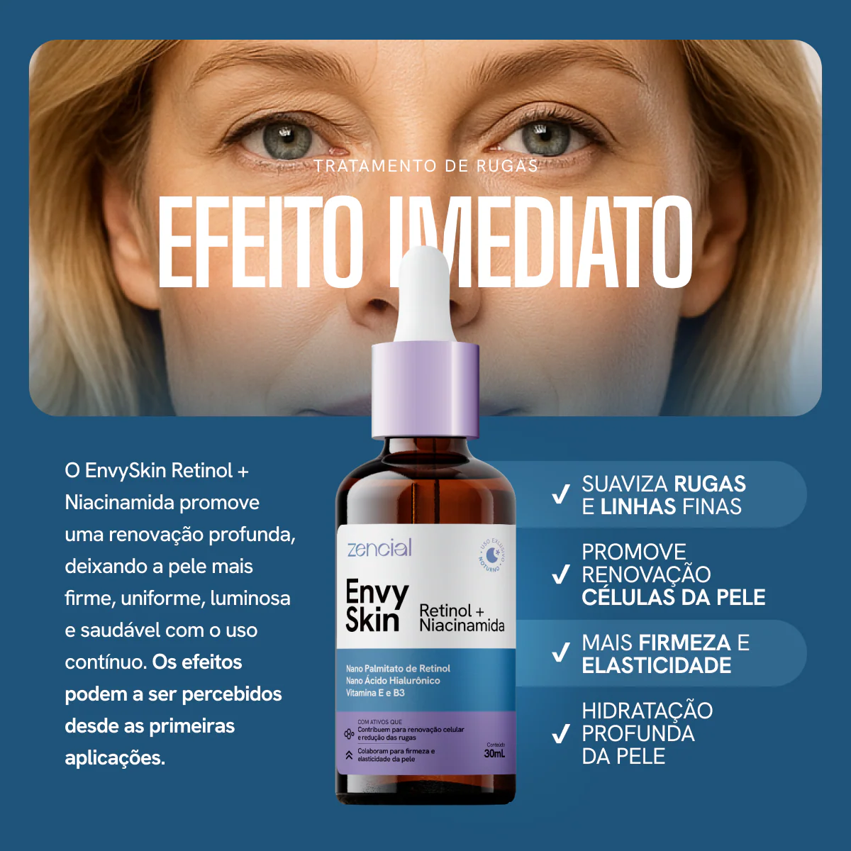 Sérum Anti-Envelhecimento Envy Skin Nano Retinol + Niacinamida 30ml - Image 4